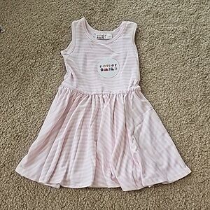 Dot Dot Smile Pink Stripe Tank Dress 12 24M